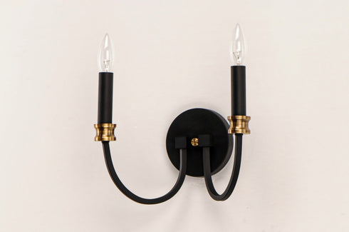 Maxim Charlton Wall Sconce Model: 11372BKAB