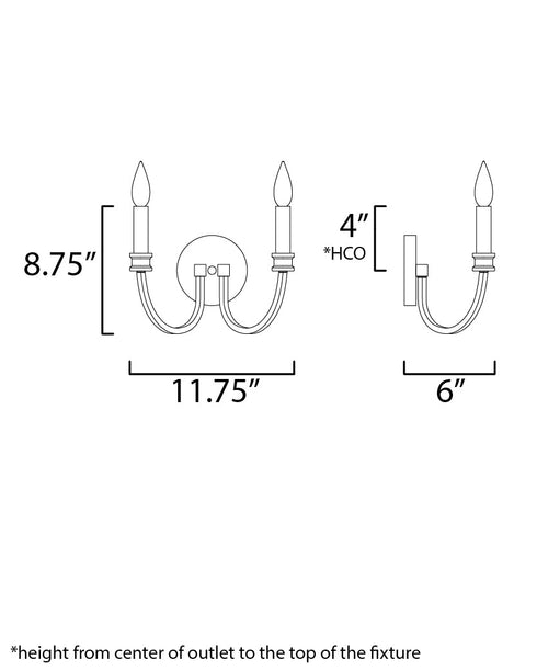 Maxim Charlton Wall Sconce Model: 11372WWTGL