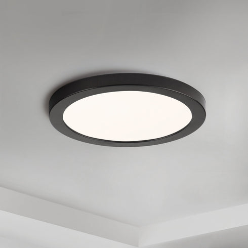 Maxim Chip 7 Inch 15 Watt Rd LED Flush Mount Model: 57692WTBK