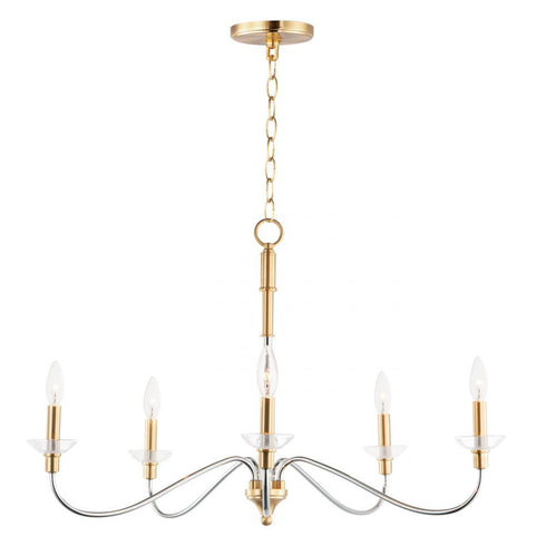 Maxim Clarion 5 Light Chandelier Model: 25375CLPCSBR