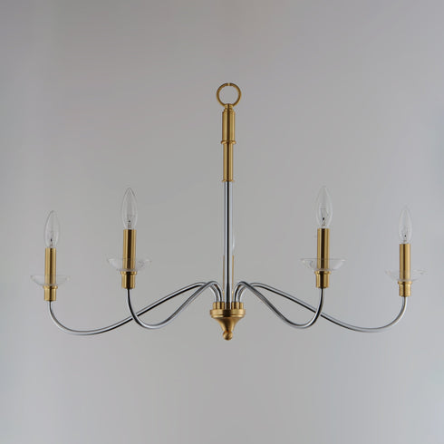 Maxim Clarion 5 Light Chandelier Model: 25375CLPCSBR