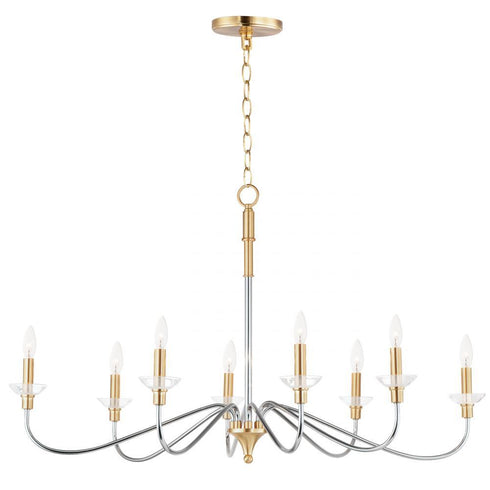 Maxim Clarion 8 Light Chandelier Model: 25378CLPCSBR