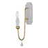 Maxim Claymore Wall Sconce Model: 22432CSTGL