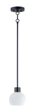 Maxim Coraline 1 Light Mini Pendant Model: 91270SWBK