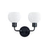 Maxim Coraline 2 Light Wall Sconce Model: 11272SWBK