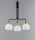 Maxim Coraline 3 Light Chandelier Model: 11276SWBK