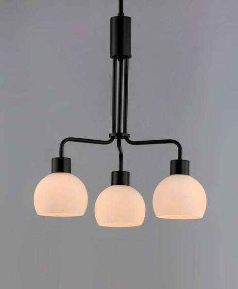 Maxim Coraline 3 Light Chandelier Model: 11276SWBK