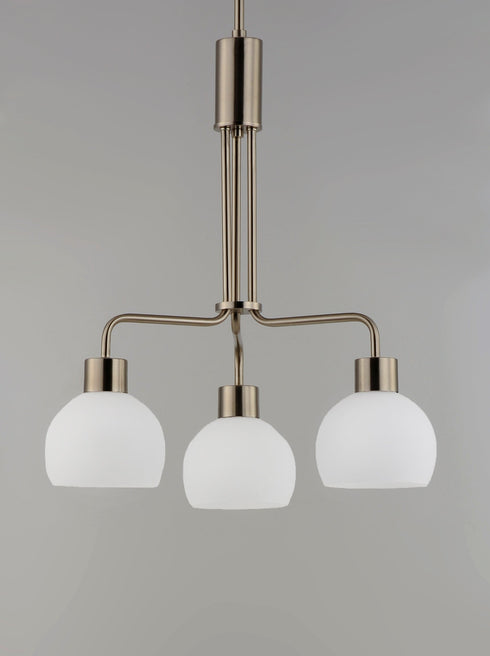 Maxim Coraline 3 Light Chandelier Model: 11276SWBK