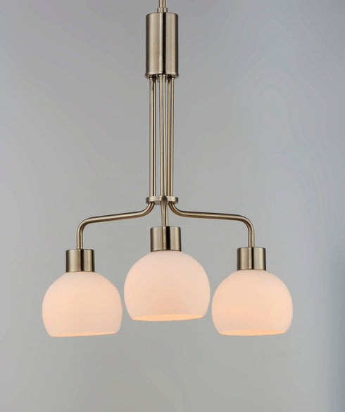 Maxim Coraline 3 Light Chandelier Model: 11276SWBK
