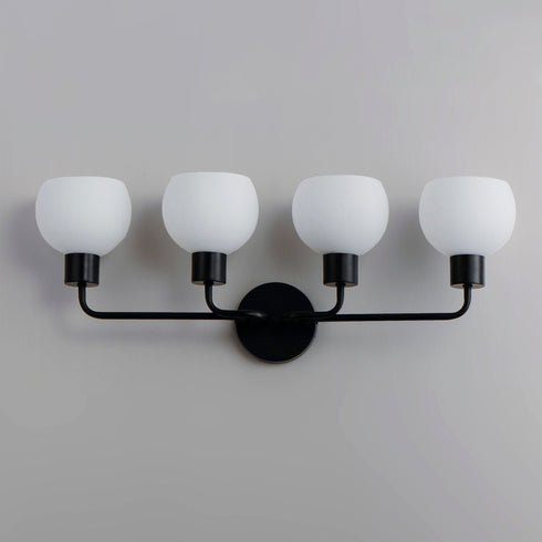 Maxim Coraline 4 Light Bath Vanity Model: 11274SWBK