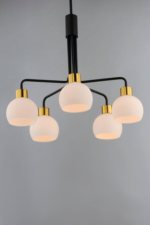 Maxim Coraline 5 Light Chandelier Model: 11277SWBK