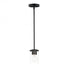 Maxim Corona 1 Light Mini Pendant Model: 90200FTBK