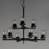 Maxim Corona Multi Tier Chandelier Model: 10206FTBK