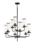 Maxim Crosby 9 Light Chandelier Model: 11479CRBK