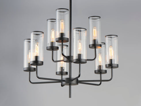 Maxim Crosby 9 Light Chandelier Model: 11479CRBK