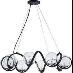 Maxim Curlicue Multi Light Pendant Model: 35108CDBKPN