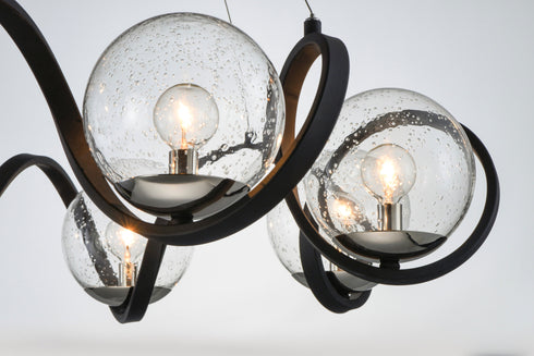 Maxim Curlicue Multi Light Pendant Model: 35108CDBKPN