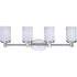 Maxim Cylinder 4 Light Bath Vanity Model: 9054SWSN