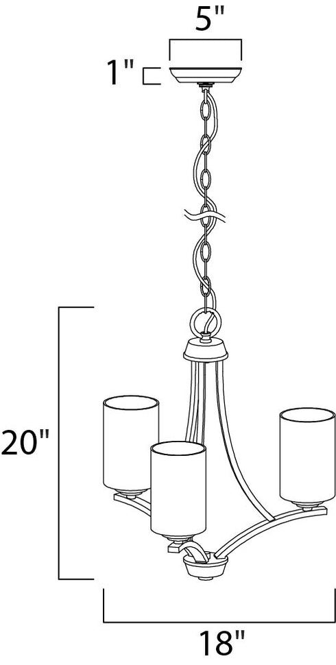 Maxim Deven Mini Chandelier Model: 20033SWBK