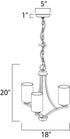 Maxim Deven Mini Chandelier Model: 20033SWBK