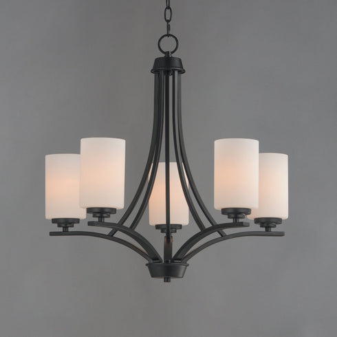 Maxim Deven Single Tier Chandelier Model: 20035SWBK