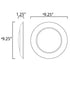Maxim Diverse 9 Inch LED Flush Mount 3000k Non T24 Model: 57850WTBK
