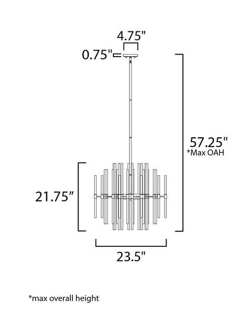 Maxim Divine Mini Chandelier Model: 38405CLHR