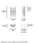 Maxim Divine Wall Sconce Model: 38409CLHR