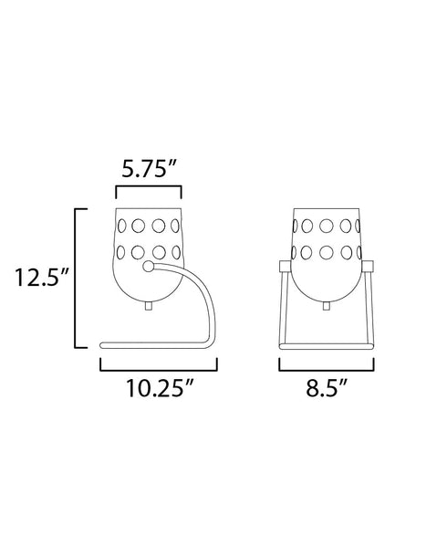 Maxim Dottie Desk Lamp Model: 21248WTBK