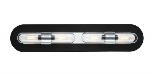 Maxim Dual 4 Light Bath Vanity Model: 21704CLBKAL