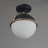Maxim Duke Semi Flush Mount Model: 12410SWBKWBR