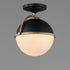 Maxim Duke Semi Flush Mount Model: 12410SWBKWBR