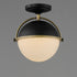 Maxim Duke Semi Flush Mount Model: 12410SWBKWBR