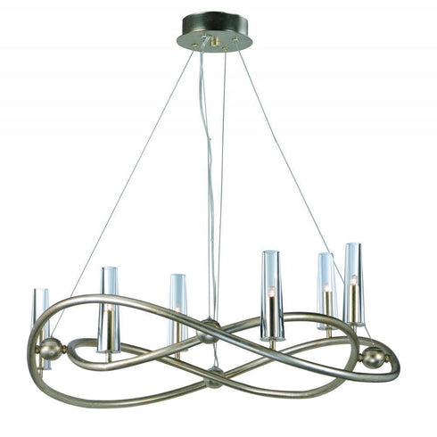 Maxim Entwine Single Tier Chandelier Model: 38495CLGS