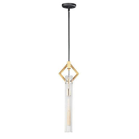 Maxim Flambeau 1 Light Mini Pendant Model: 16111CLBKAB