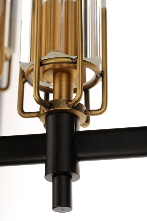 Maxim Flambeau 3 Light Chandelier Model: 16113CLBKAB