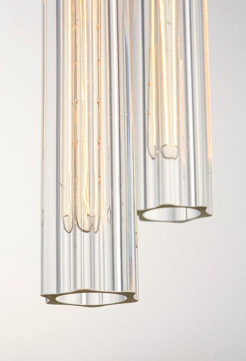 Maxim Flambeau Chandelier Model: 16123CLBKAB