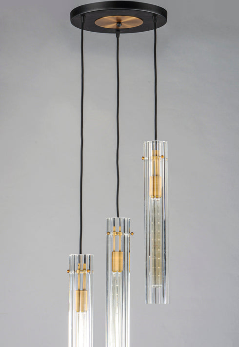 Maxim Flambeau Chandelier Model: 16123CLBKAB