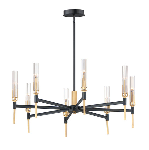 Maxim Flambeau Chandelier Model: 16128CLBKAB