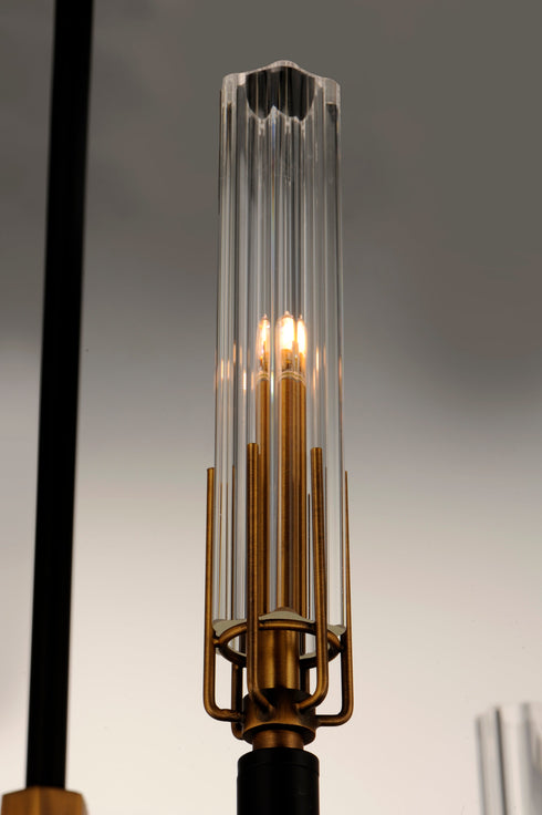 Maxim Flambeau Chandelier Model: 16128CLBKAB