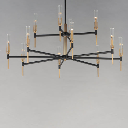 Maxim Flambeau Chandelier Model: 16129CLBKAB