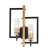 Maxim Flambeau Wall Sconce Model: 16115CLBKAB