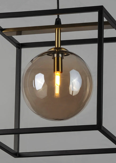 Maxim Fluid Single Pendant Model: 11364CMPBKSBR