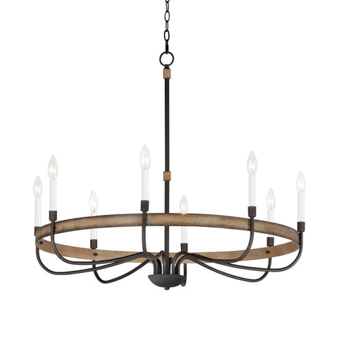 Maxim Franklin 8 Light Chandelier Model: 14448DWBK