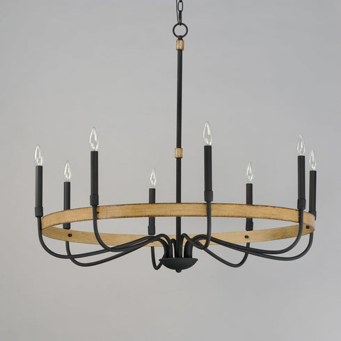 Maxim Franklin 8 Light Chandelier Model: 14448DWBK
