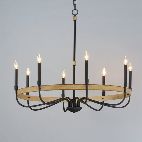 Maxim Franklin 8 Light Chandelier Model: 14448DWBK