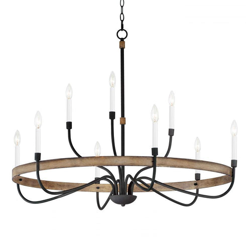 Maxim Franklin 9 Light Chandelier Model: 14449DWBK