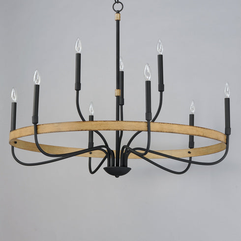 Maxim Franklin 9 Light Chandelier Model: 14449DWBK
