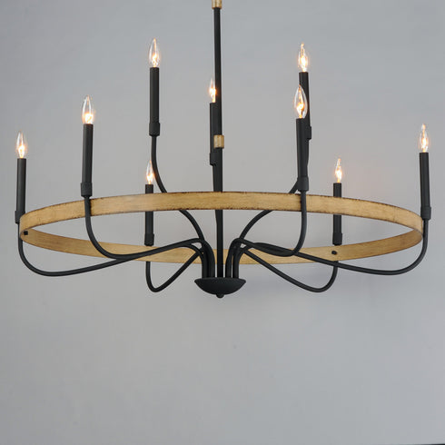 Maxim Franklin 9 Light Chandelier Model: 14449DWBK