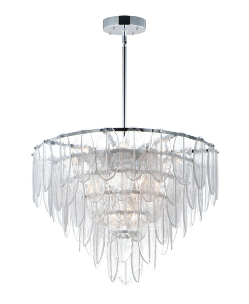 Maxim Glacier Chandelier Model: 30737CLWTPC